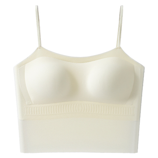 吊带背心女内搭带胸垫夏季薄款细肩带美背内衣女文胸一体式防下垂