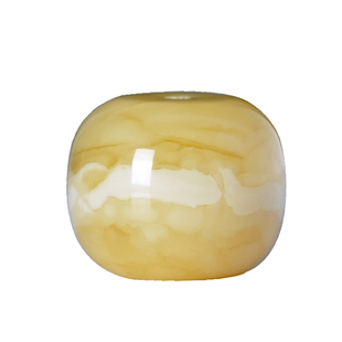 15-17mm天然俄料蜜蜡墩子黄白花老型单珠鼓珠108手串配饰原矿保真