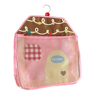 小房子收纳挂袋悬挂式大容量宿舍家用衣柜袜子内衣整理袋布艺网兜