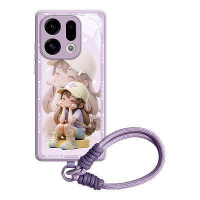 适用OPPOfindx9玻璃壳！带挂绳