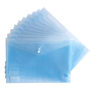 得力5505 文件袋 A4 纽扣袋 按扣资料袋 文件套 档案袋 公文袋