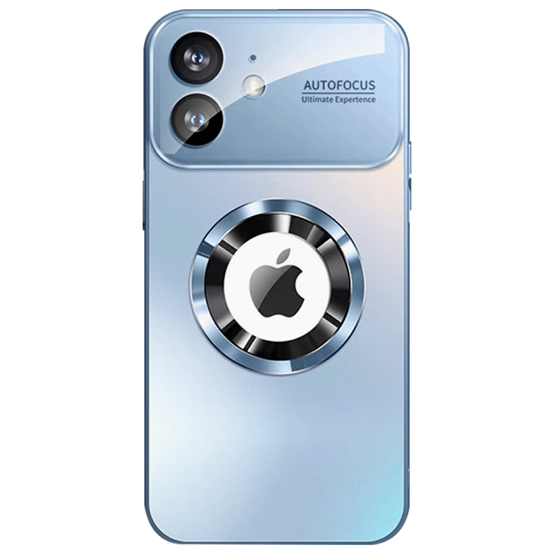 適用于蘋果11手機殼新款磨砂玻璃iPhone11promax保護套磁吸軟硅膠高級全包防摔11pro遠峰藍女男大視窗MagSafe