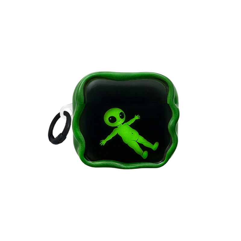 苹果AirPods4/5/Pro3荧光绿软壳
