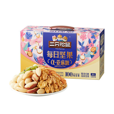 【李佳琦直播间618零食节】三只松鼠女生款每日坚果750g纯坚果款