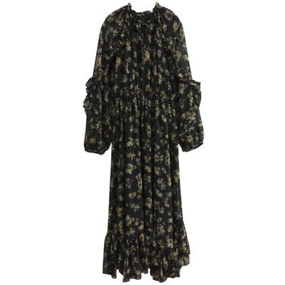 moussy南法度假风花边印花连衣裙