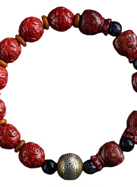 福一方朱砂福袋多宝文玩手串男女