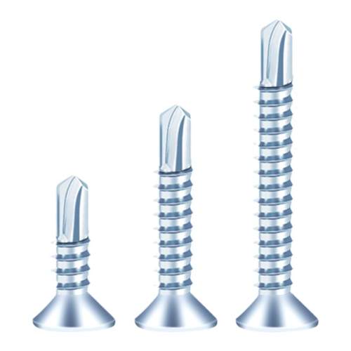 十字沉头平头钻尾丝燕尾丝自攻自钻螺丝钉M4M4.2M4.8钻铁彩钢瓦钉