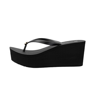 stevesam夏新款人字拖高跟鞋女防滑厚底增高防水台沙滩凉拖鞋8cm