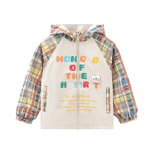 MOMOCO/玛米玛卡男童连帽外套2026春季新款儿童韩版时尚潮流童装