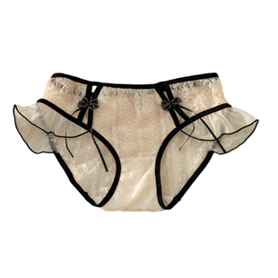 森日和叶性感甜蜜浪漫内裤女生可爱飞边2026年新款纯欲女士三角裤