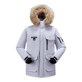 骆驼企鹅系列羽绒服女款冬季新款工装派克服户外防风保暖粉色外套