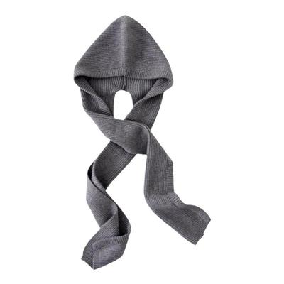 春秋季帽子围巾一体连帽针织披肩女外搭衬衫加厚秋冬洋气时尚围脖