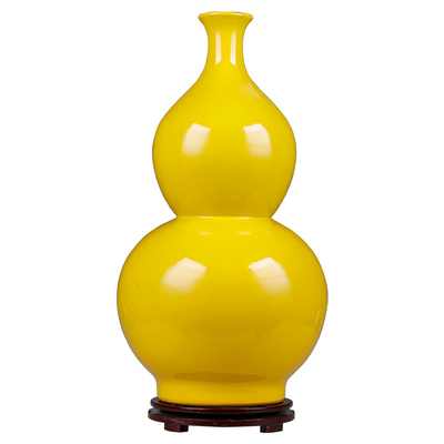 新中式陶瓷工艺品陶瓷葫芦瓶摆件