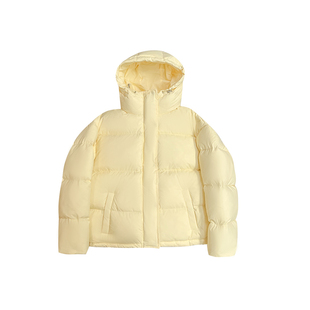 佑缇原创女装2025秋冬新款鹅绒羽绒服女短款面包服女加厚连帽宽松