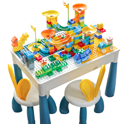 儿童多功能大颗粒积木桌男女孩早教益智拼装玩具动脑宝宝生日礼物