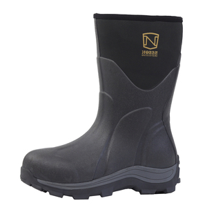 外贸加绒保暖男士中筒雨鞋户外厚底耐磨胶鞋防寒防水橡胶靴钓鱼鞋