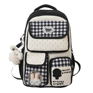 书包初中生双肩包女学生ins百搭出去玩 大容量春游包女生轻便肩包