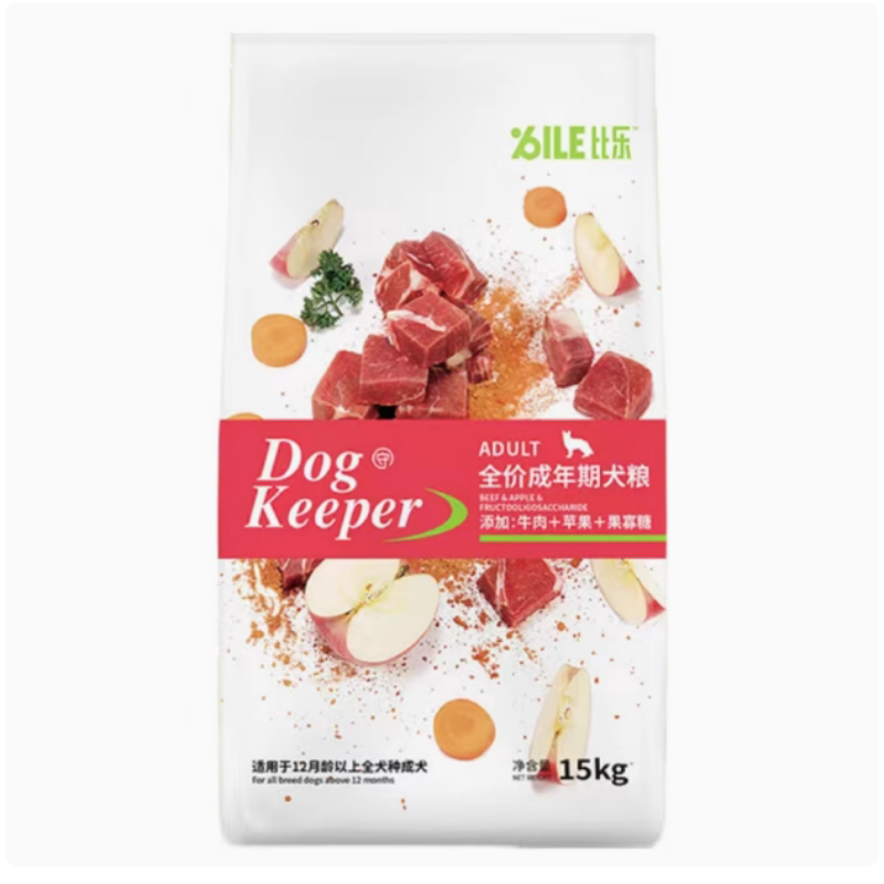 比乐狗粮成犬狗粮15kg