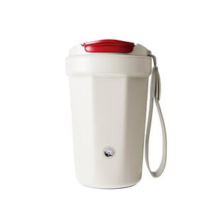 钻技智能搅拌充电咖啡拉花杯不锈钢便携防水家居早餐豆奶杯400ml