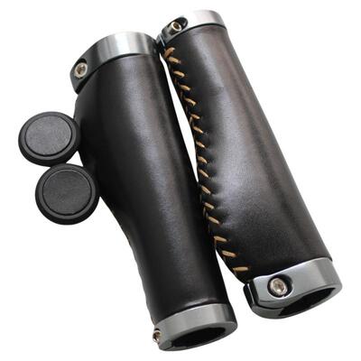 真皮绒面把套通用防滑双边骑行