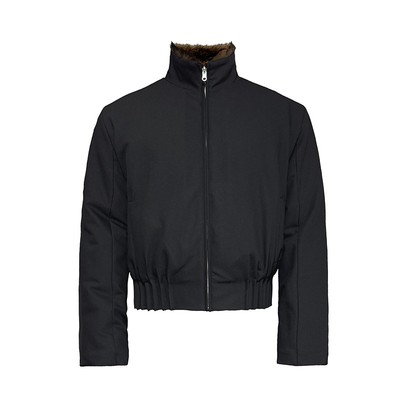 JCAESAR WOMEN 双面穿立体褶短款皮草外套冬 高克重 保暖环保皮草