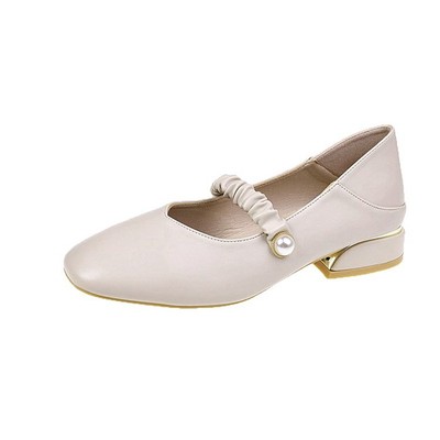 晚风温柔中跟单鞋2025新款伴娘