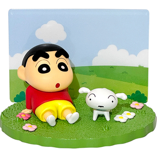 歪瓜出品 蜡笔小新正版手办周边 睡衣小新小白桌面装饰组合摆件