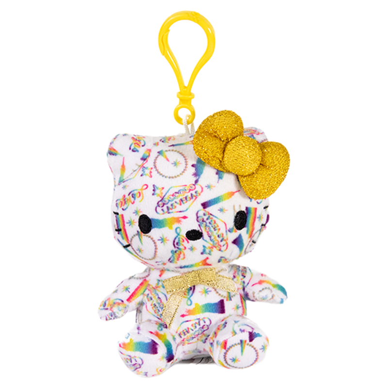正品现货HelloKitty拉斯维加斯Kitty系列黑白包挂件毛绒公仔礼物