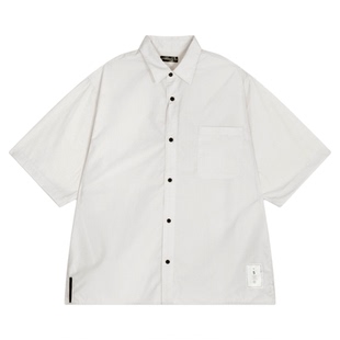NUMERALS 衬衫男2026夏季新款简约通勤含棉休闲短袖上衣666892