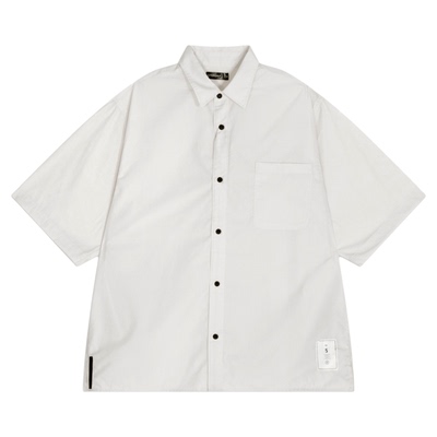 NUMERALS 衬衫男2026夏季新款简约通勤含棉休闲短袖上衣666892