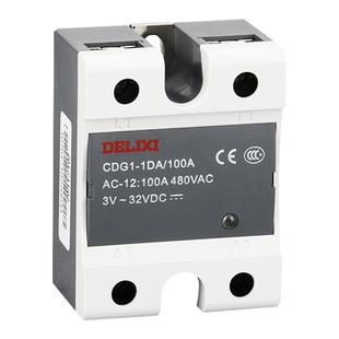 德力西CDG1-40da小型24v固态继电器40a单相220v直流控制交流12v