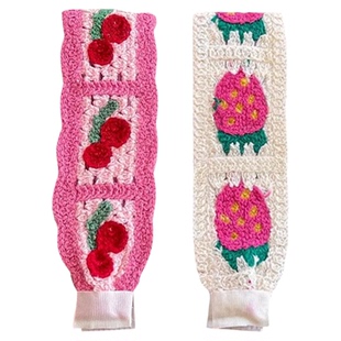 马思纯花少同款刺绣魔术贴发带女刘海碎发整理神器洗脸发箍碎发贴