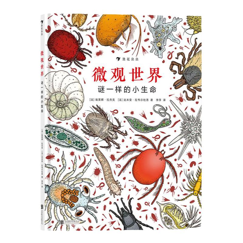 浪花朵朵童书 微观世界谜一样的小生命 深圳大鹏自然童书奖自然探索奖彩色插图微型生物纪录片式儿童科普图画书7-10岁博物科