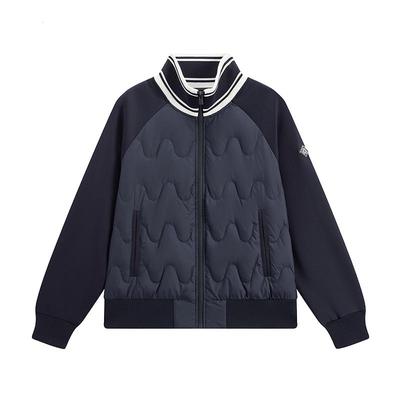 Kappa卡帕女装2025冬季新款简约百搭舒适立领保暖羽绒服K0F82YY28