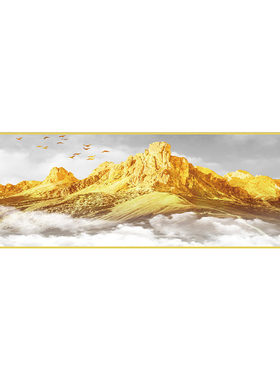 卧室床头背靠金山装饰画自粘贴画