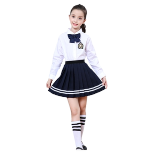 元旦中小学生大合唱表演服装儿童合唱团诗歌朗诵演出服幼儿园校服