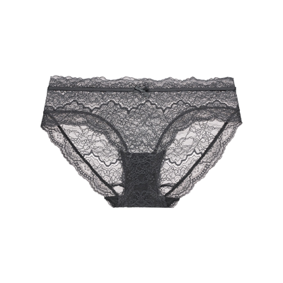 维密花漾蕾丝透明网纱包臀内裤