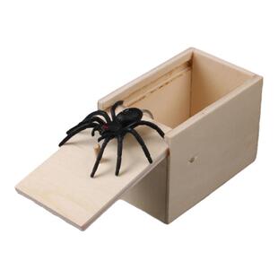 整蛊玩具抖音吓一跳木盒恶搞小虫盒蜘蛛盒吓人小木盒盲盒礼物