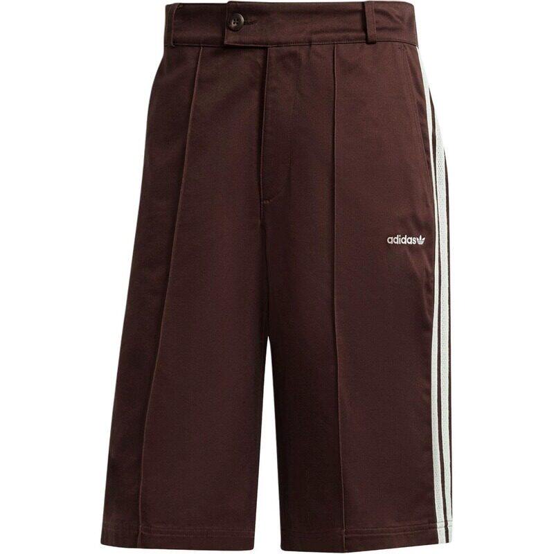 Adidas阿迪达斯三叶草男子经典纯棉复古风条纹宽松运动短裤JC6524