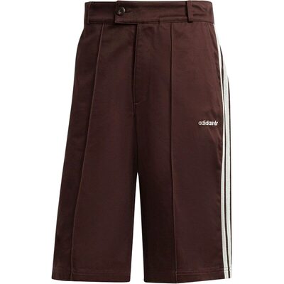Adidas阿迪达斯三叶草男子经典纯棉复古风条纹宽松运动短裤JC6524