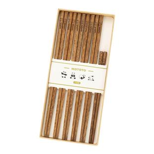 摩登主妇mototo鸡翅木筷子家用高档抗菌防霉家庭专人专用儿童筷子