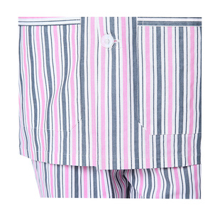 纯棉医院病号服睡衣长袖男女短袖套装秋冬医用美容整形蓝条易穿脱