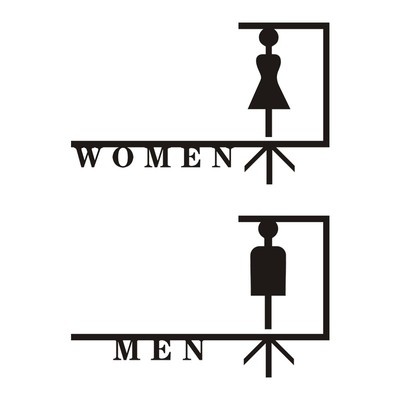 创意立体男女卫生间个性指示牌