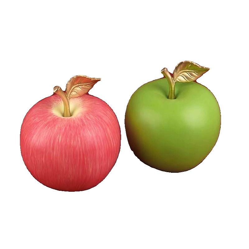 黃銅蘋(píng)果手工彩繪銅蘋(píng)果桌面擺件吉祥蘋(píng)果家居裝飾品銅工藝品禮品