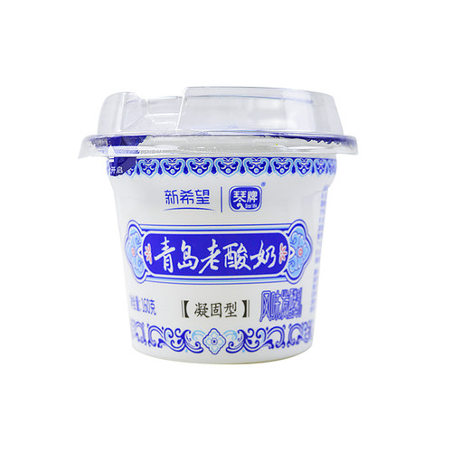 新希望老酸奶138g*12/6杯装风味发酵乳凝固型粘稠酸牛奶琴牌青岛
