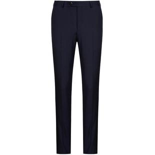 柏品高支纯澳洲羊毛商务灰西裤男四季修身职业正装小脚黑便裤子