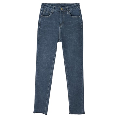 修腿战裤！保暖加厚绒小脚牛仔裤