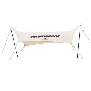 星川MKWAY户外涂银防晒防雨天幕便携六角蝶形露营野餐遮阳棚天幕