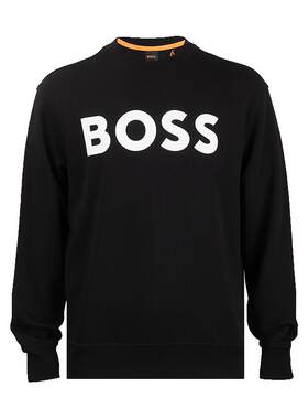 HugoBoss印花logo全棉套头卫衣