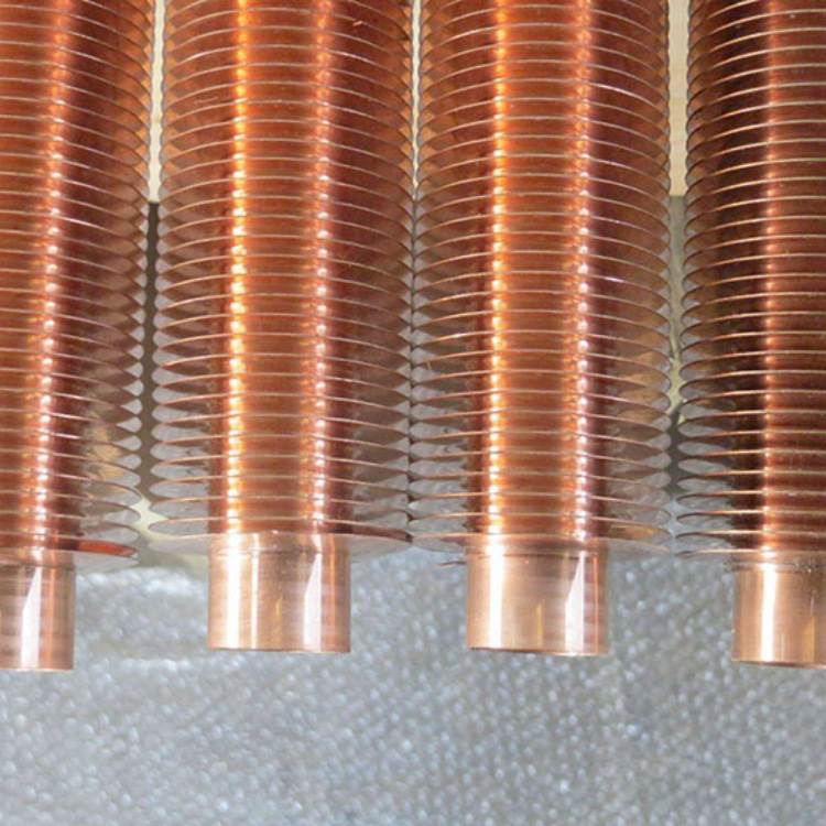 Tp2翅片铜管内螺纹铜管散热器高效铜管外螺纹T2紫铜管冷凝器铜管